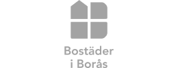 En logotyp för Bostäder i Borås